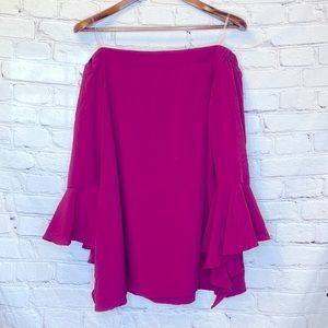 1.4.3. Story By Lineup Off The Shoulder Plum Color Top Size Large